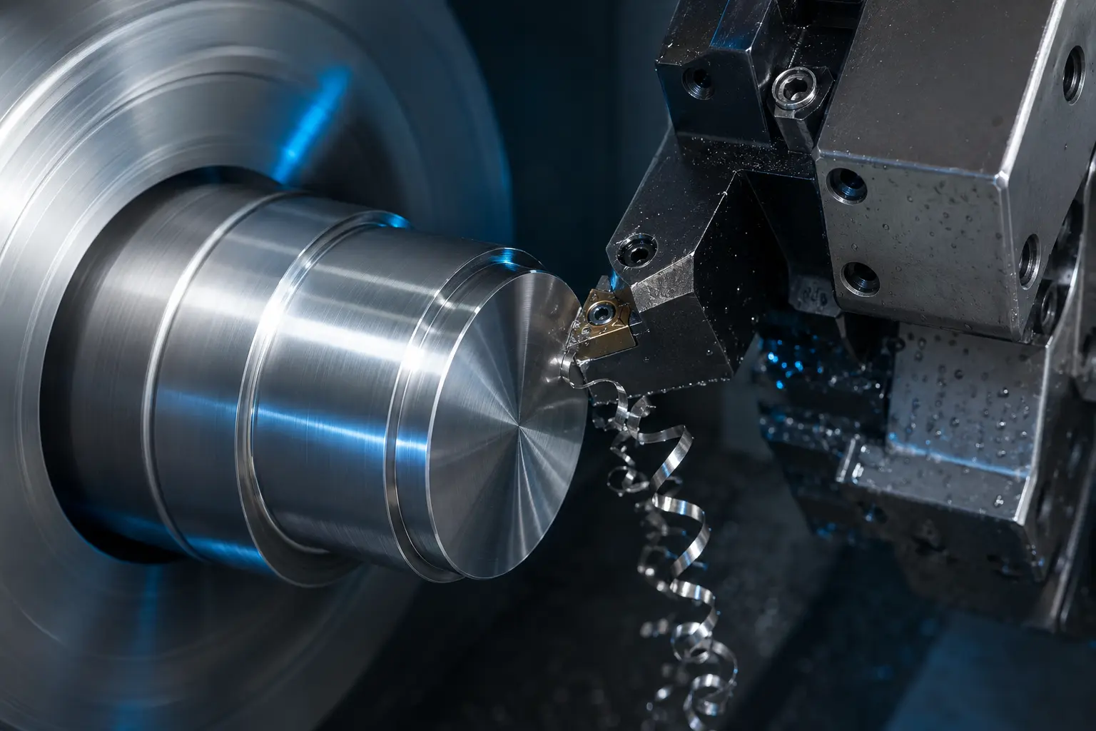 خراطة دقيقة باستخدام ماكينة CNC